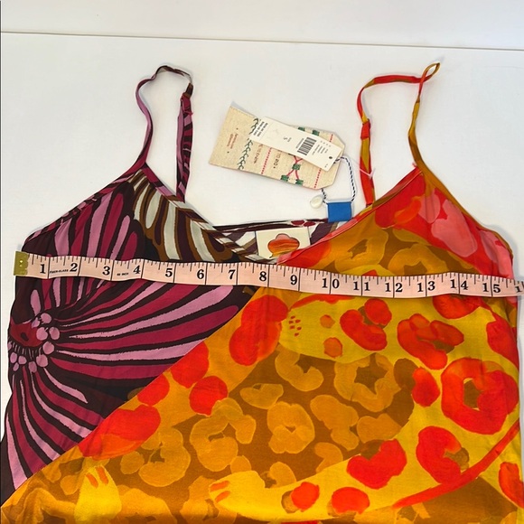 NWT - slinky FARM Rio x Anthropologie Printed Slip Dres - Picture 8 of 10